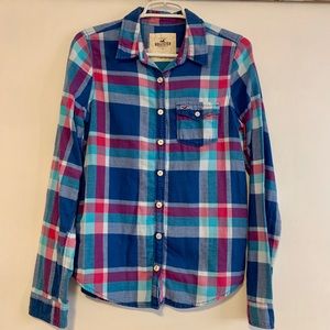 Soft Flannel Button Down Top